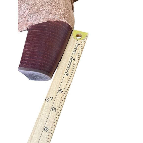 UGG Analise Chestnut Lace Up Ankle Boots Suede Chunky Heel Size 10 - Picture 3 of 13